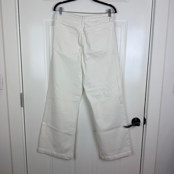 Just Black Denim creamy white wide leg jeans size 31 - Picture 5 of 5